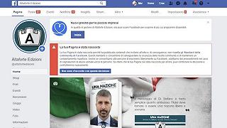 Facebook ha chiuso la pagina di Altaforte, la casa editrice vicina a CasaPound