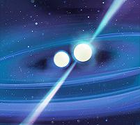 Sistema binario di stelle: può contenere due stelle di neutroni con masse molto diverse