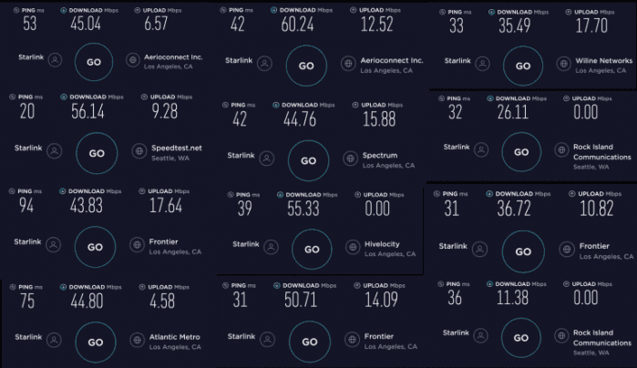 speedtest starlink