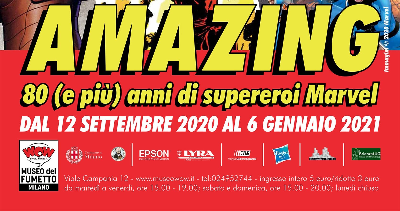 Amazing! 80 anni di Supereroi Marvel – arriva a Settembre la mostra a Milano