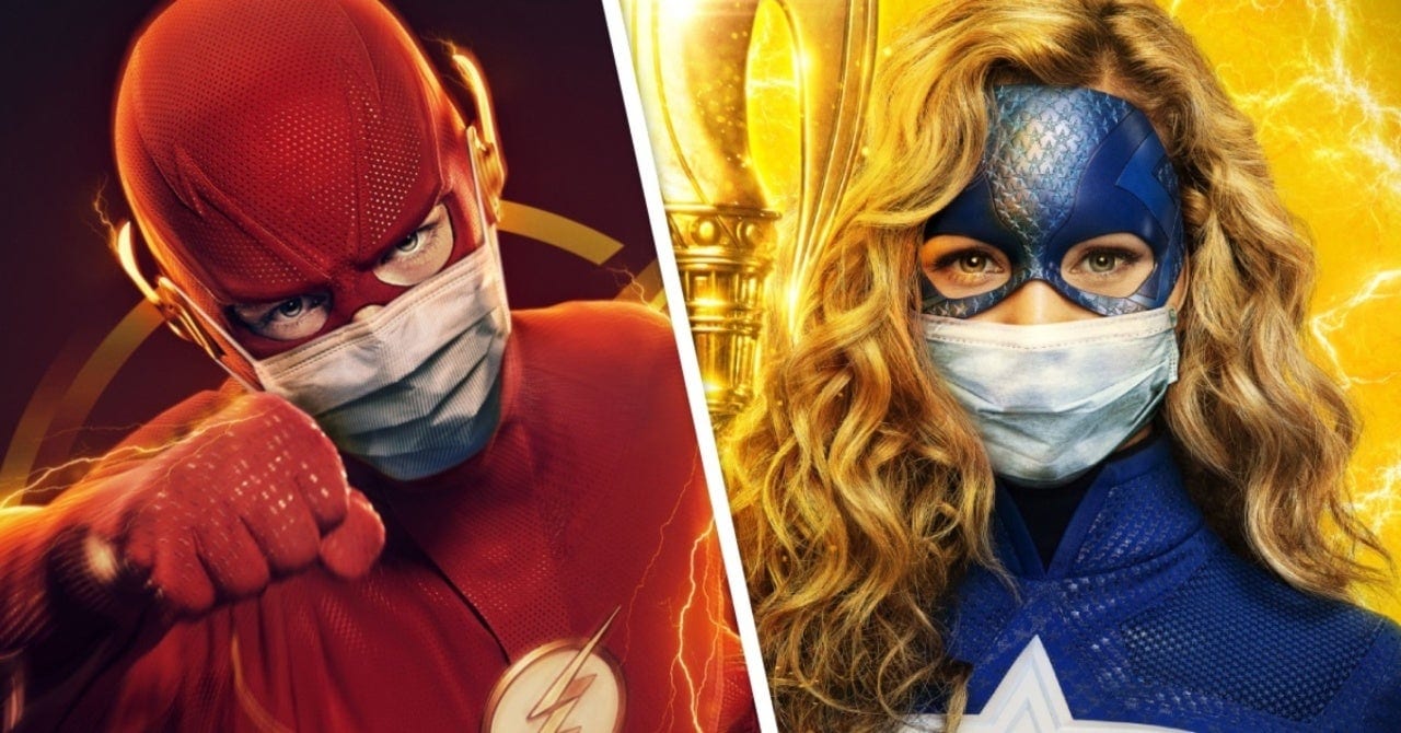 the-cw-dc comics poster maschere flash stargirl