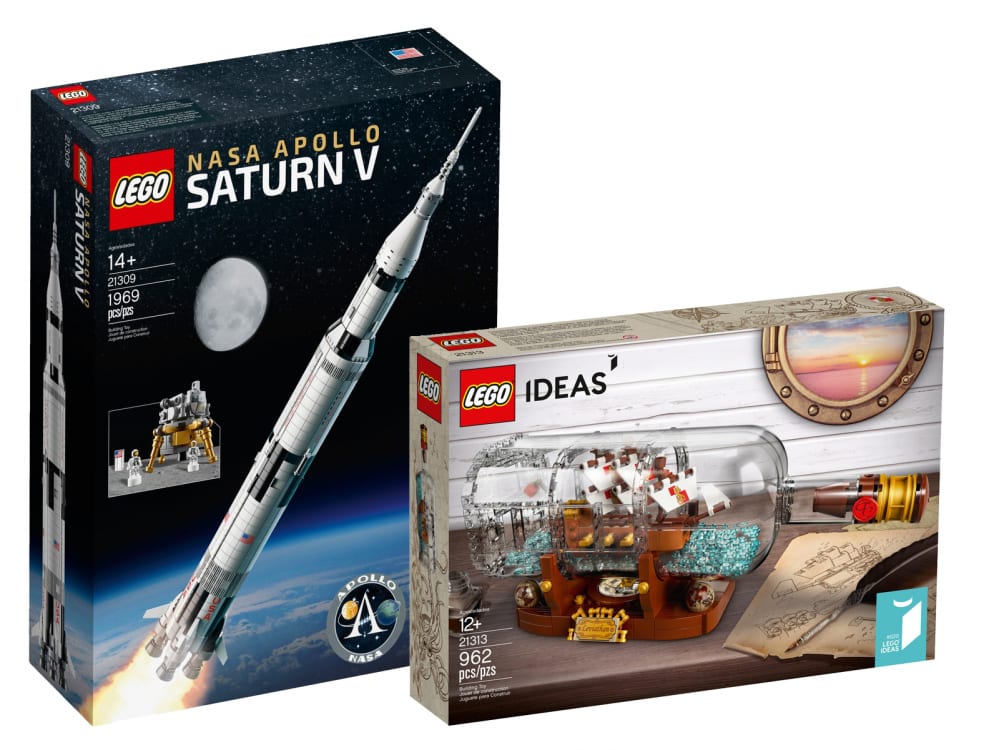 LEGO Saturn V e Nave in bottiglia