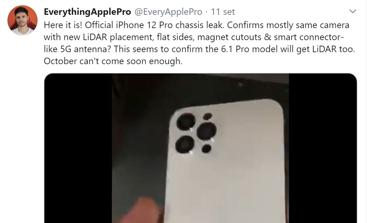 iPhone 12 senza veli: 5G confermato, arrivano i sensori LIDAR