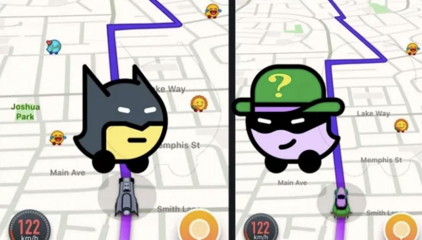 Waze incontra il mondo di Batman: la tua auto diventa una Batmobile