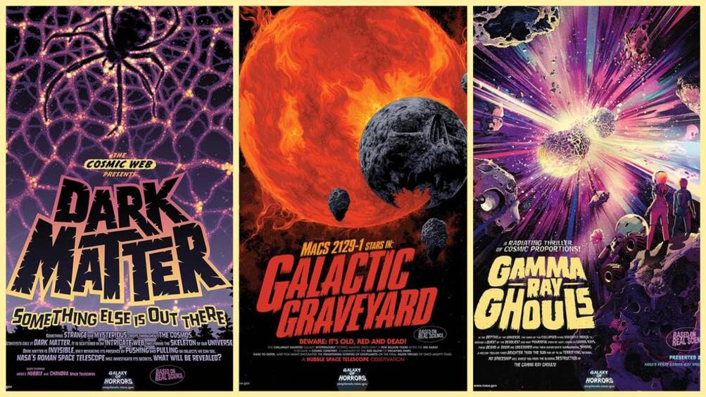 Galassia degli orrori: i poster realizzati dalla NASA per Halloween
