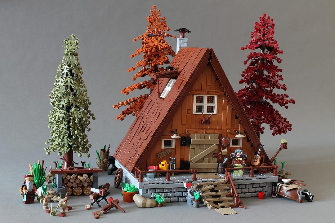 LEGO A-Frame: il diorama della strana casa di Norton74