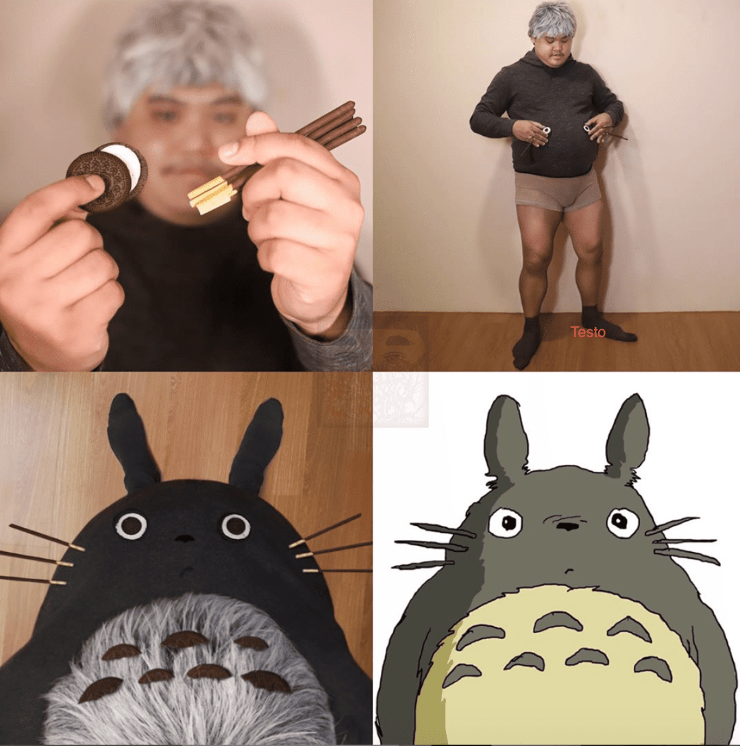 Un fan dello Studio Ghibli diventa virale per il cosplay di Totoro fai da te