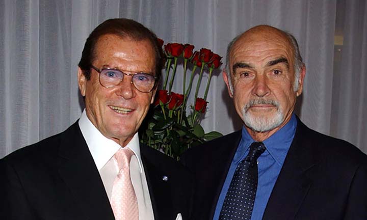 Sean Connery e Roger Moore