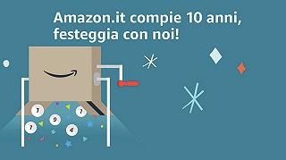 Amazon.it compie 10 anni e mette in palio 30.000€ in buoni regalo