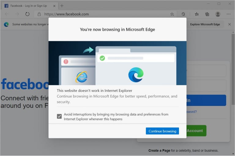 Internet Explorer Microsoft Reindirizza Su Edge I Siti Non Compatibili