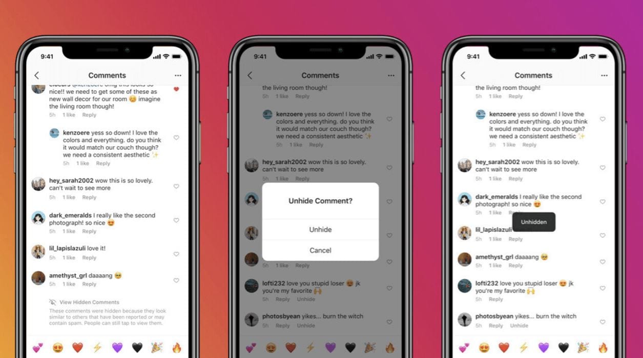 Instagram presto nasconderà in automatico i commenti offensivi