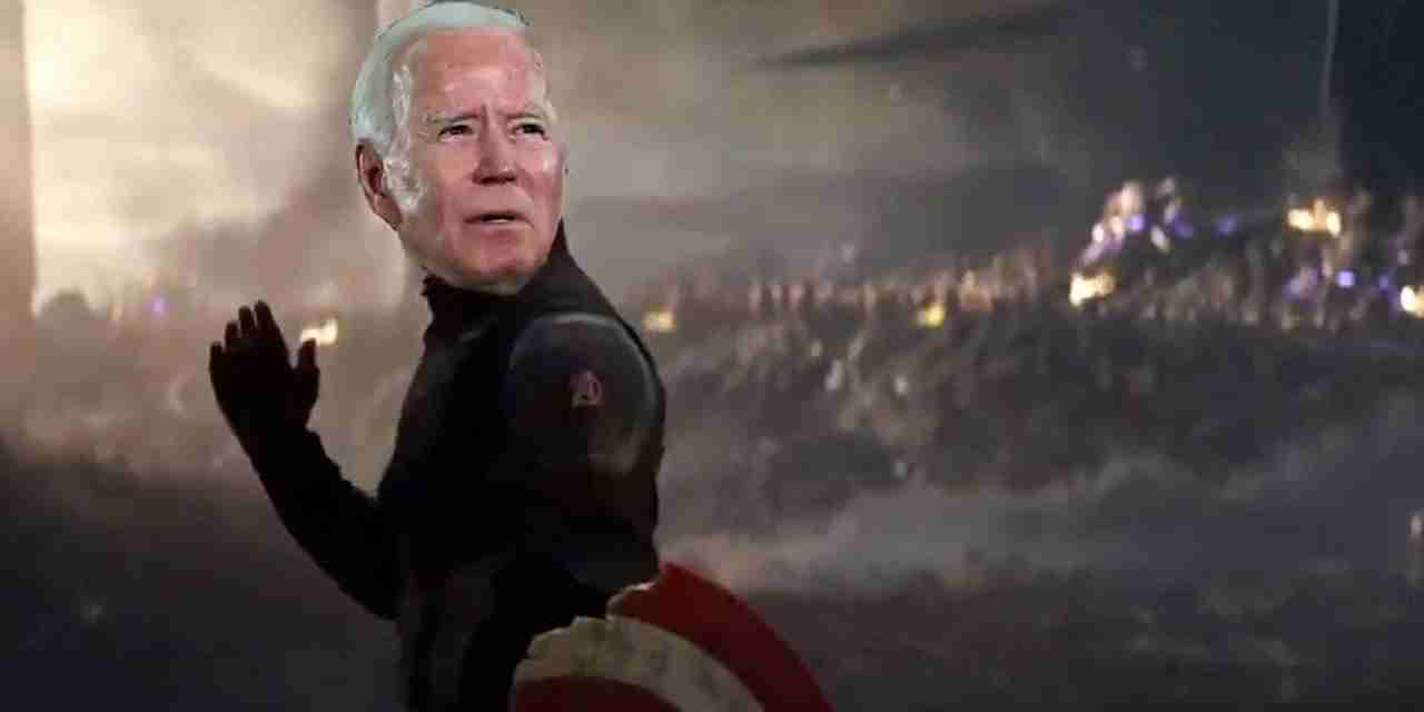 Joe Biden come Captain America