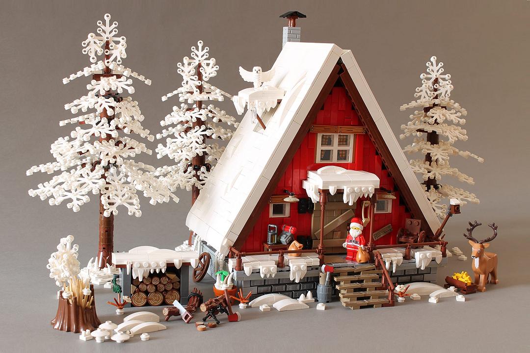 LEGO A-Frame natalizia, la versione innevata della casa di Norton74