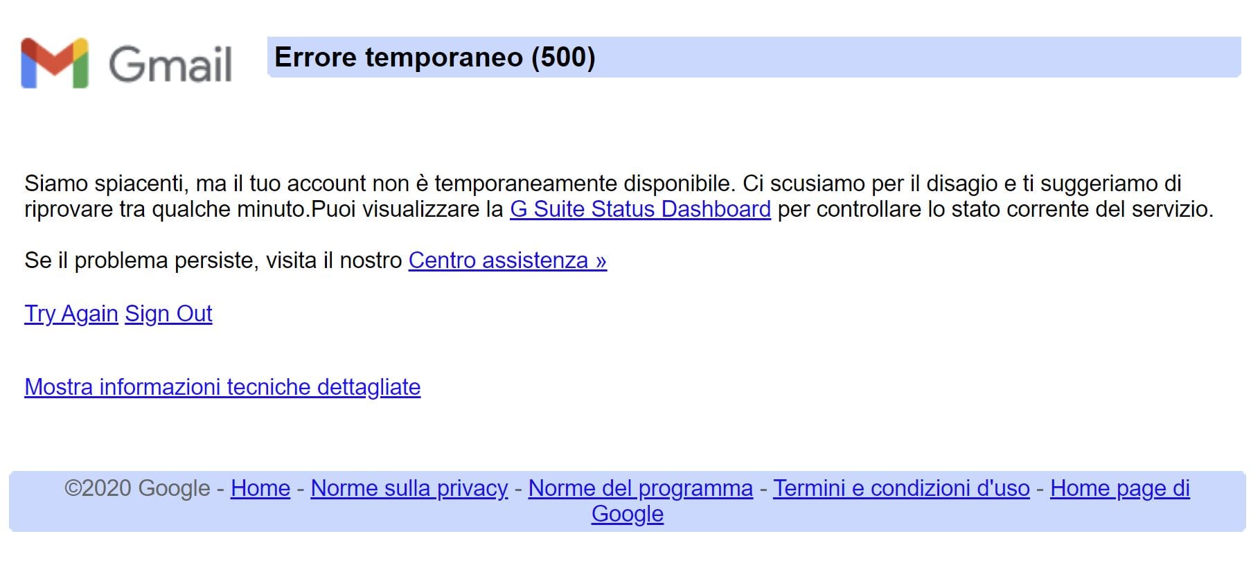 Google, Gmail e YouTube: down globale dei servizi, cosa sappiamo