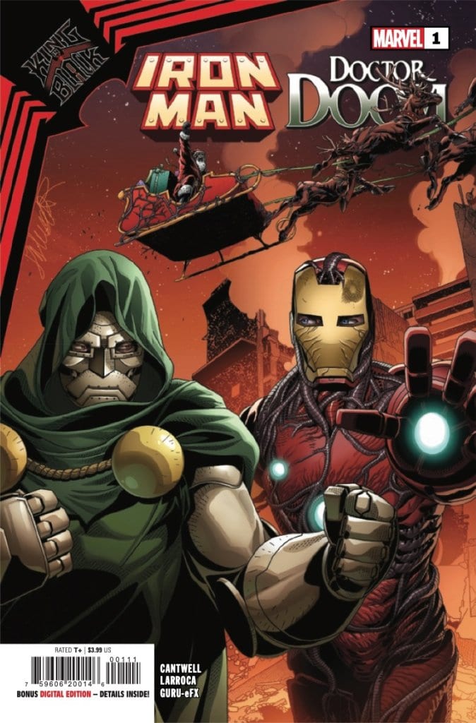King in Black: le prime tavole dello speciale su Iron Man e Doctor Doom
