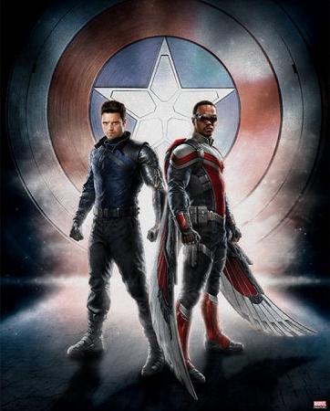 poster ed artwork di The Falcon and the Winter Soldier.