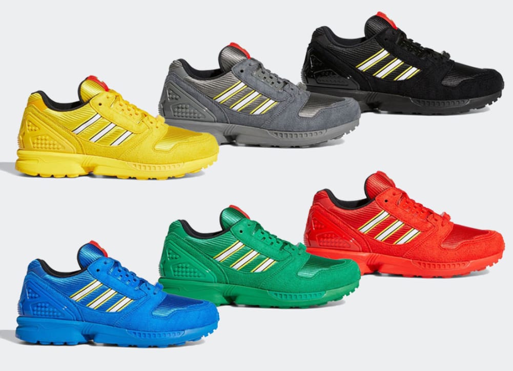 LEGO Adidas ZX 8000, in arrivo nuove sei colorazioni disponibili per tutti