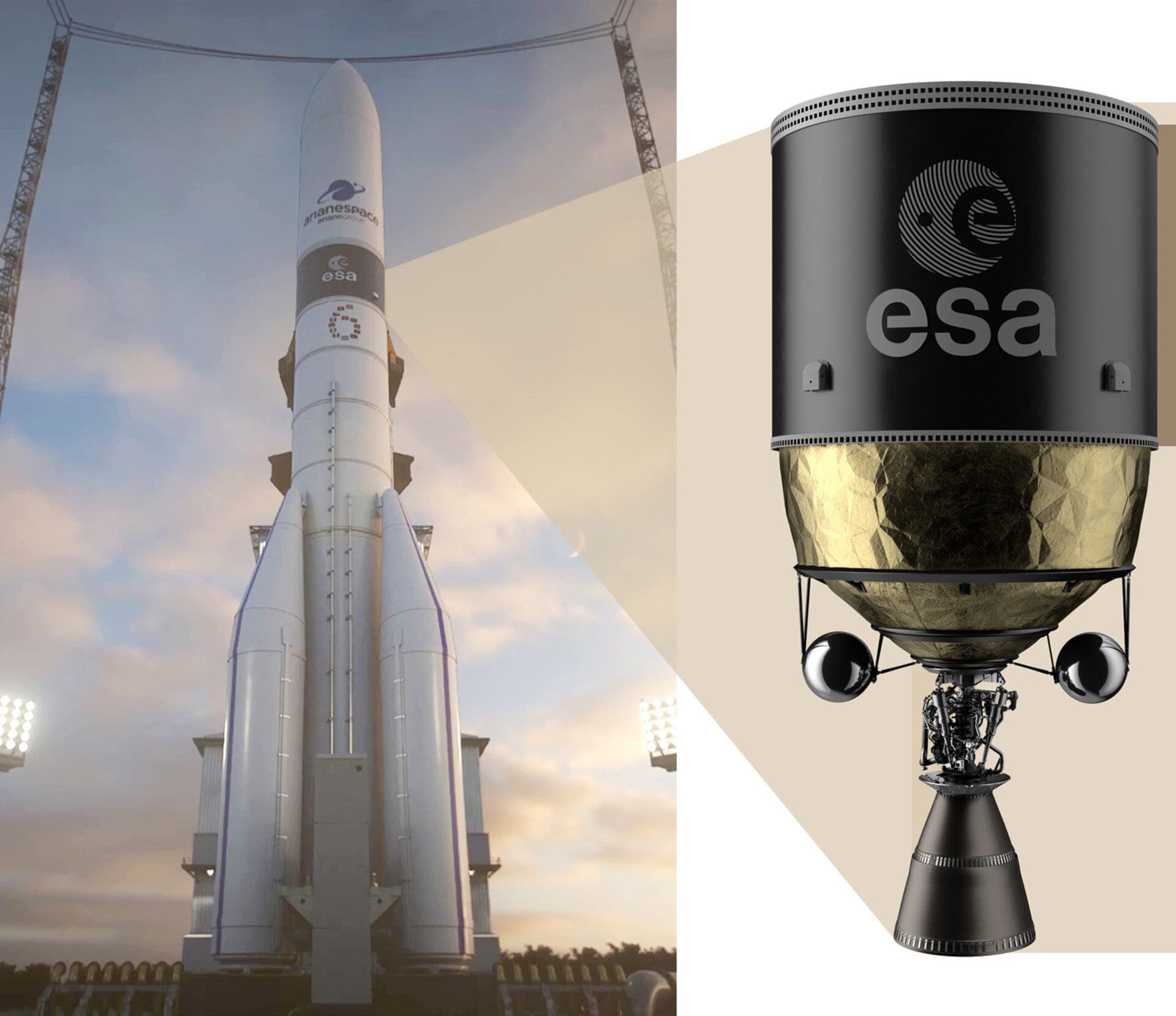 ESA, bene i primi test dei serbatoi per razzi in fibra di carbonio