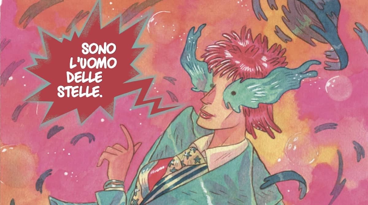 Saetta rossa: le prime tavole della graphic novel che omaggia David Bowie