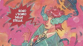 Saetta rossa: le prime tavole della graphic novel che omaggia David Bowie