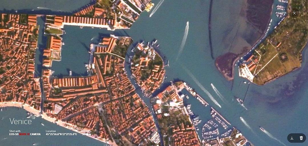 Canon, al CES 2021 il sito per scattare foto satellitari