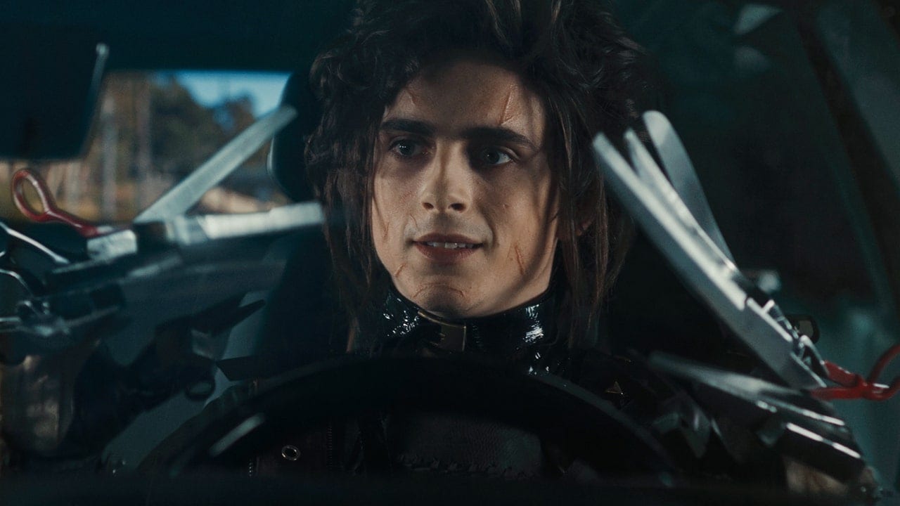 Timothée Chalamet è il figlio di Edward mani di forbice in uno spot