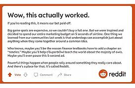 Reddit e lo spot da cinque secondi in onda durante il Super Bowl