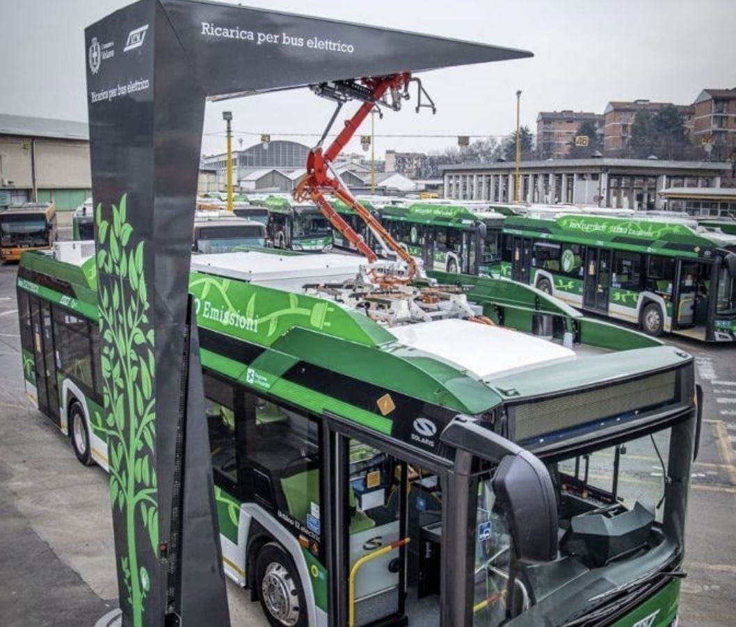 Autobus elettrici, a Milano debuttano le stazioni di ricarica di nuova generazione
