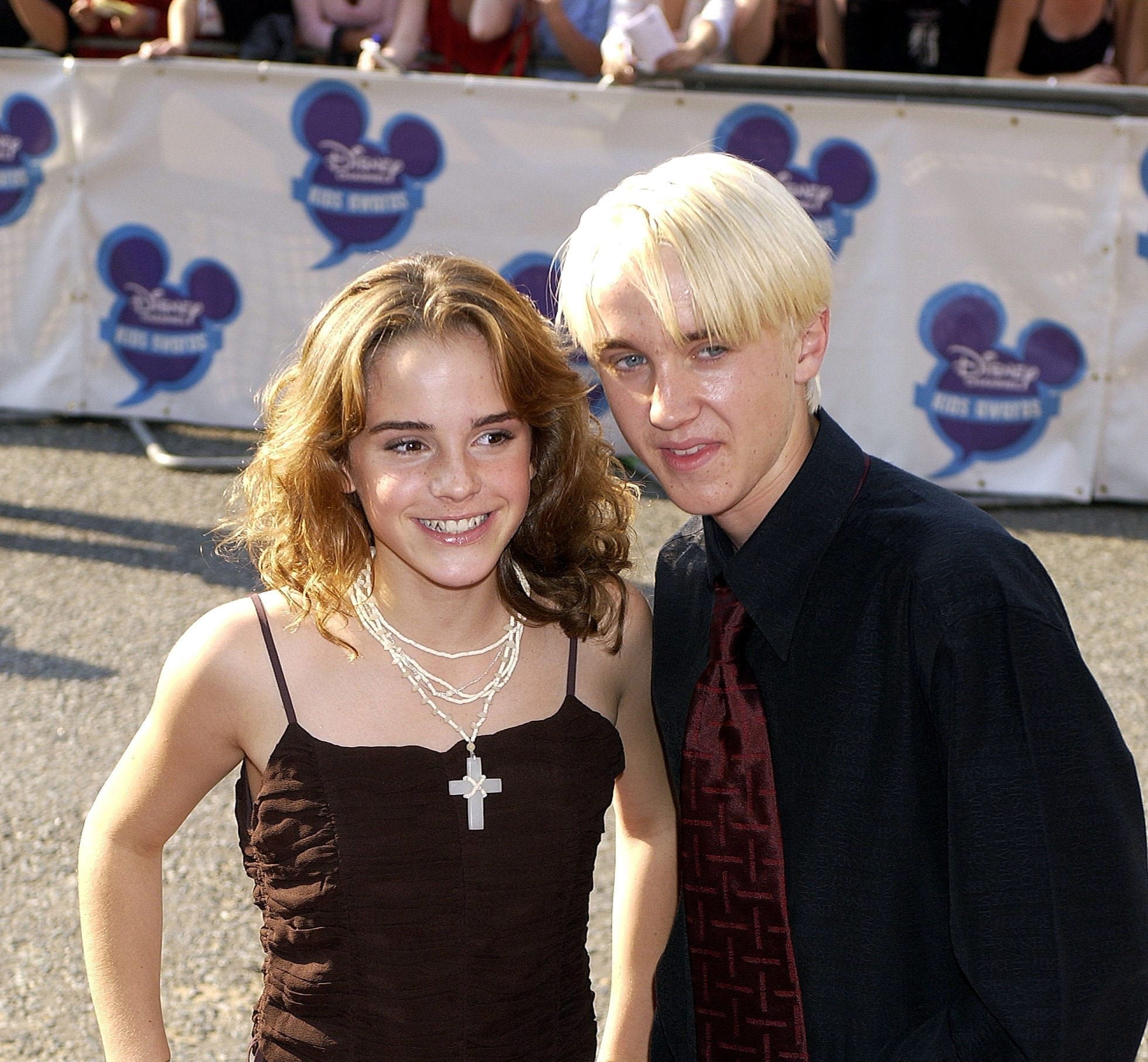 Tom Felton: una foto dal set di Harry Potter con Emma Watson