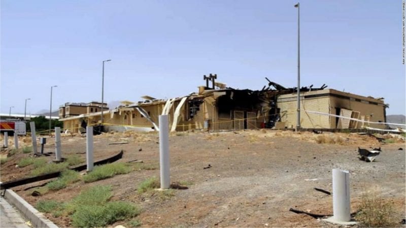 centrale nucleare iran danneggiata