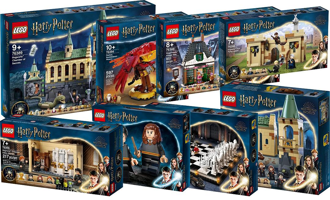 LEGO Harry Potter: presentati ufficialmente gli otto set per festeggiare l’anniversario del maghetto