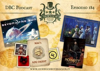 DBC 184: Beyond the Sun, RPG Digest, Moriarty, Freedom: the Underground Railroad