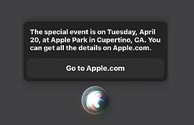 Apple terrà un evento di presentazione il 20 aprile? Siri spoilera tutto