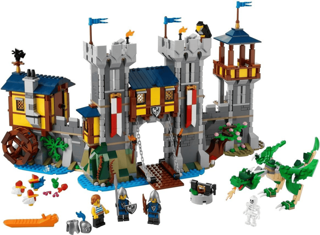 LEGO Castle, prime immagini del nuovo castello LEGO Creator 3in1 31120 Great Knight’s Castle