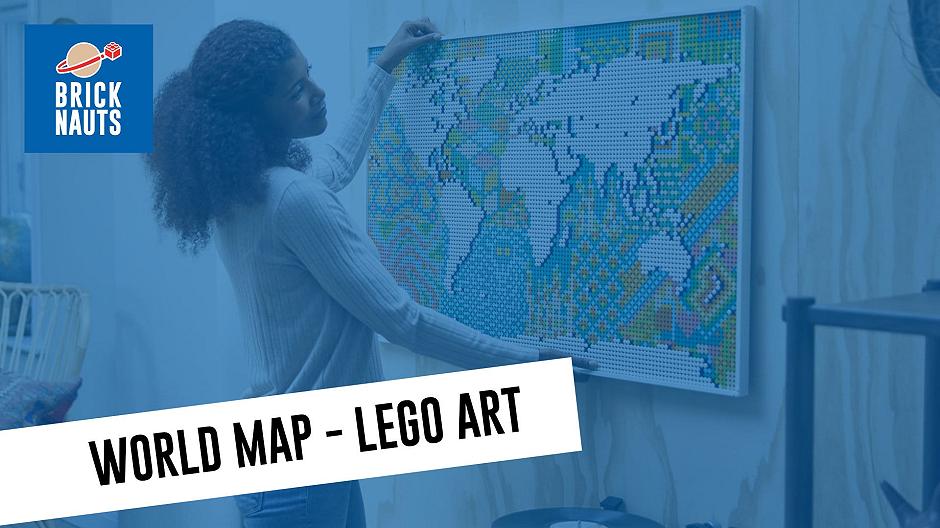 LEGO World Map, il nuovo set del planisfero mondiale LEGO Art