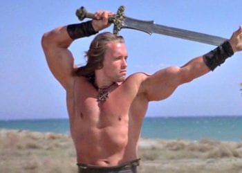 CONAN: Arnold Schwarzenegger reveals that the director forced him to bite a dead eagle