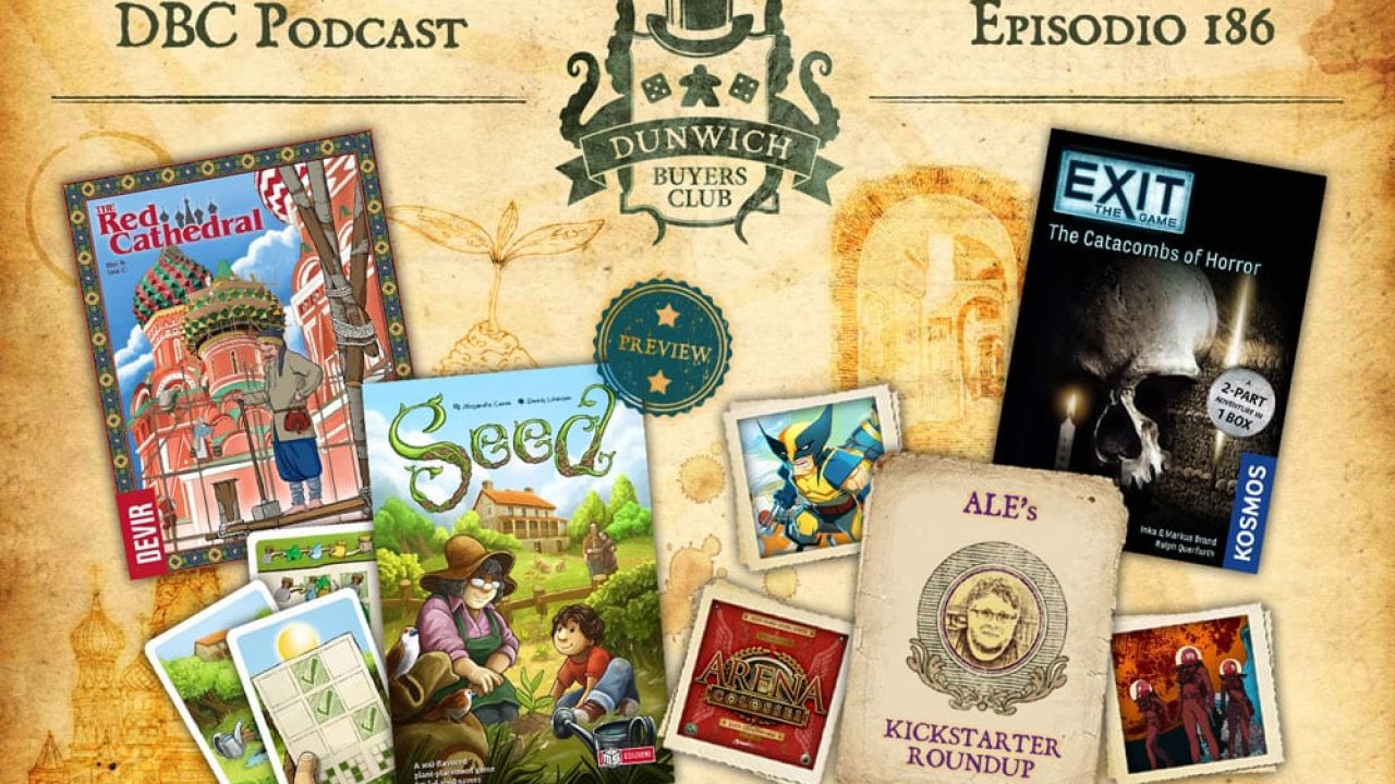 DBC 186: The Red Cathedral, Seed, Top 3 Kickstarter in partenza, EXIT: Le Catacombe della Paura