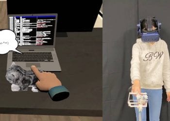 Realtà virtuale e controller pelosi ti fanno accarezzare gatti digitali
