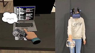 Realtà virtuale e controller pelosi ti fanno accarezzare gatti digitali