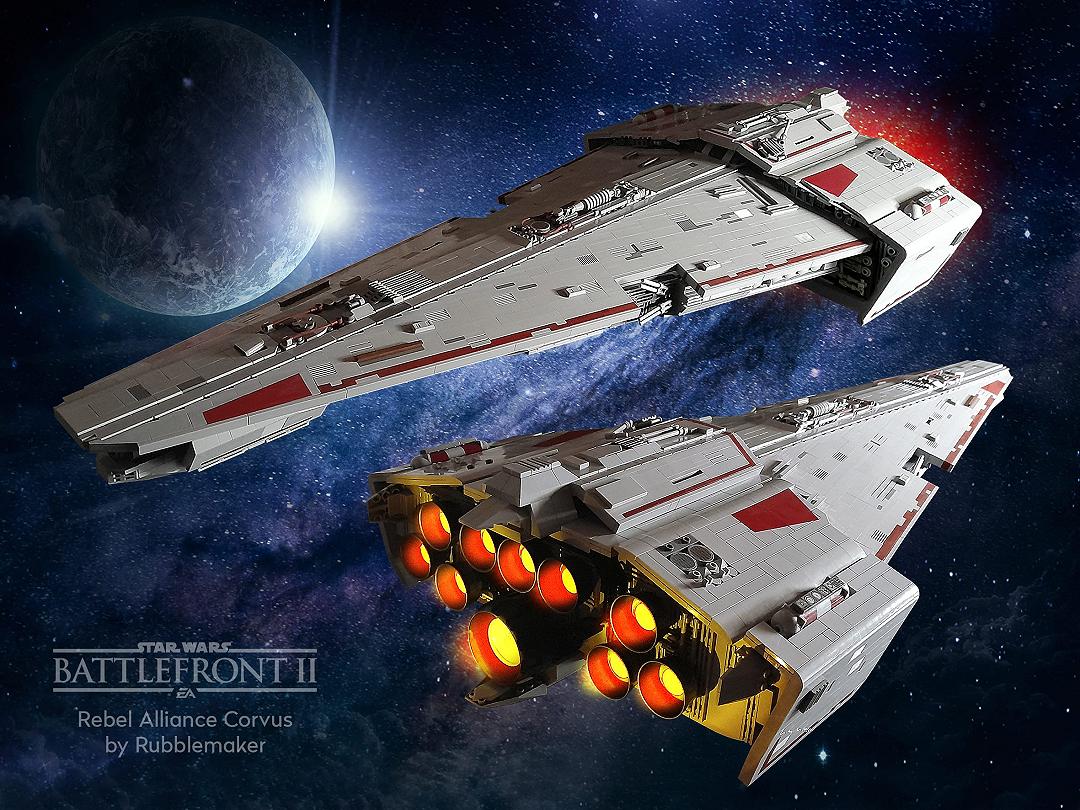 LEGO Rebel Alliance Corvus, l’astronave dei ribelli di Star Wars di Steve Marsh