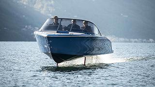 Una barca “volante” elettrica arriva al Salone Nautico di Venezia