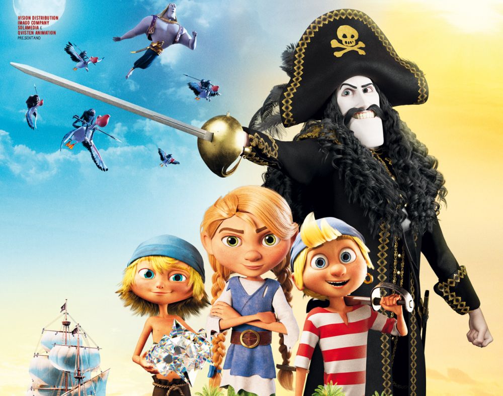 Capitan sciabola e il diamante magico: tre clip dall’avventuroso film d’animazione