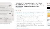 Amazon, Etsy vendevano certificati di vaccinazione contraffatti