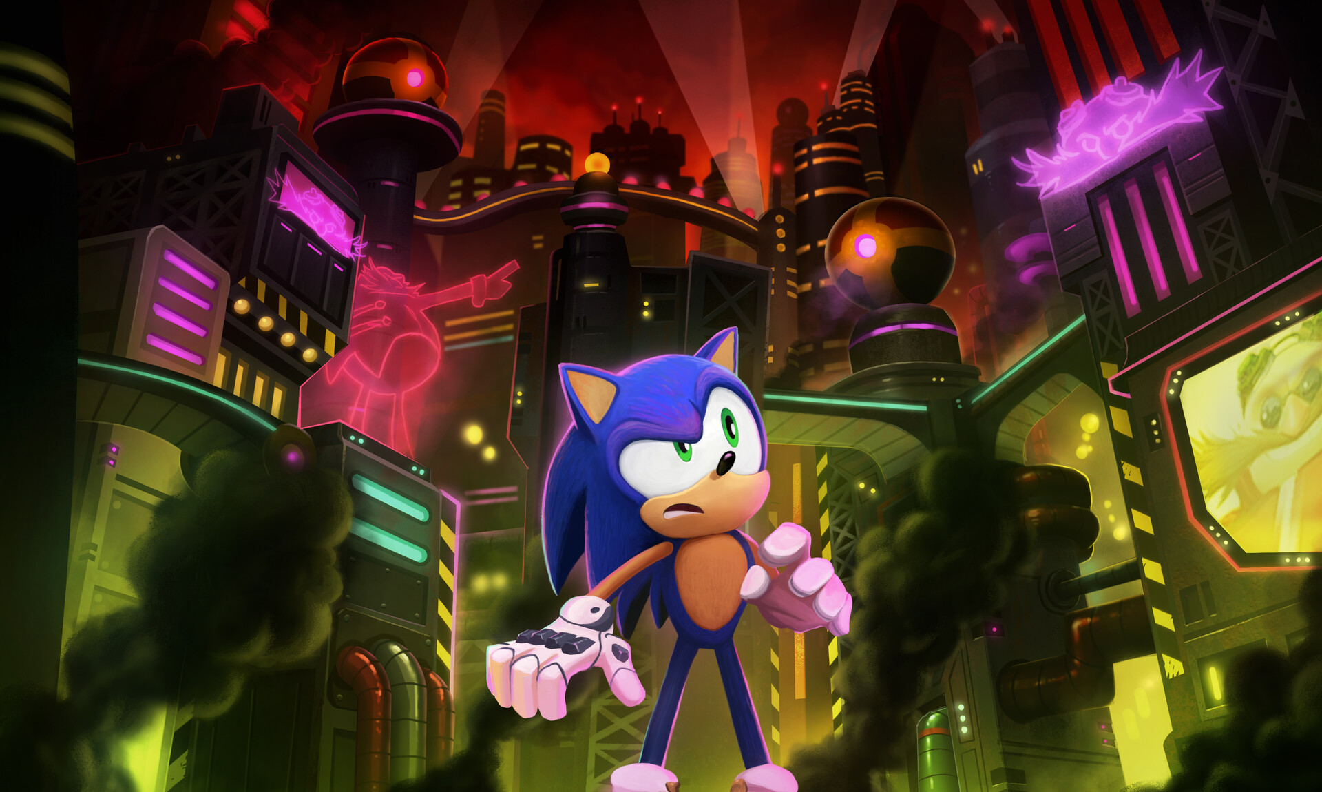 Sonic Prime: ecco le immagini della serie animata di Netflix tratte dai concept art