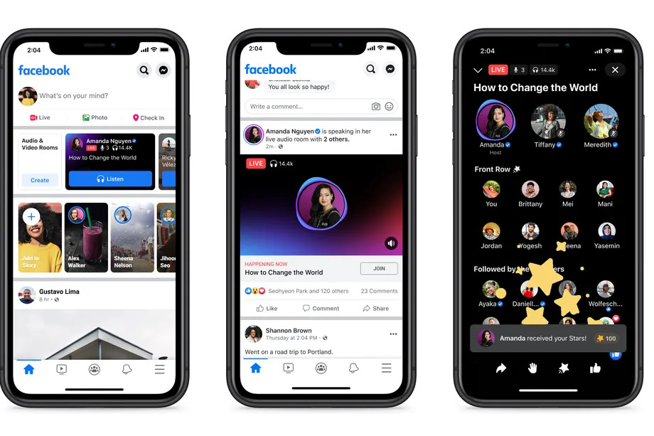Facebook sta pagando un sacco di soldi vip e influencer per creare eventi live audio