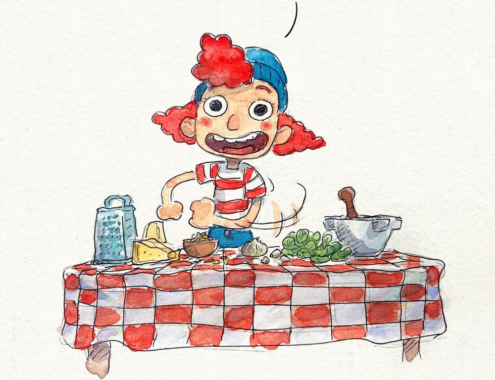 Luca: un corto animato Pixar dedicato alla ricetta delle trenette al pesto