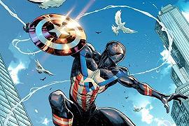 Spider-Man: Miles Morales con il costume di Captain America in un nuovo fumetto