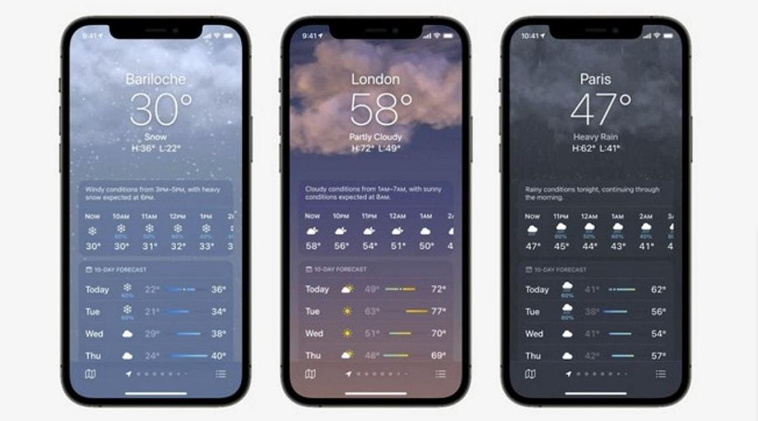 L’app meteo degli iPhone non funziona correttamente in molte parti del mondo