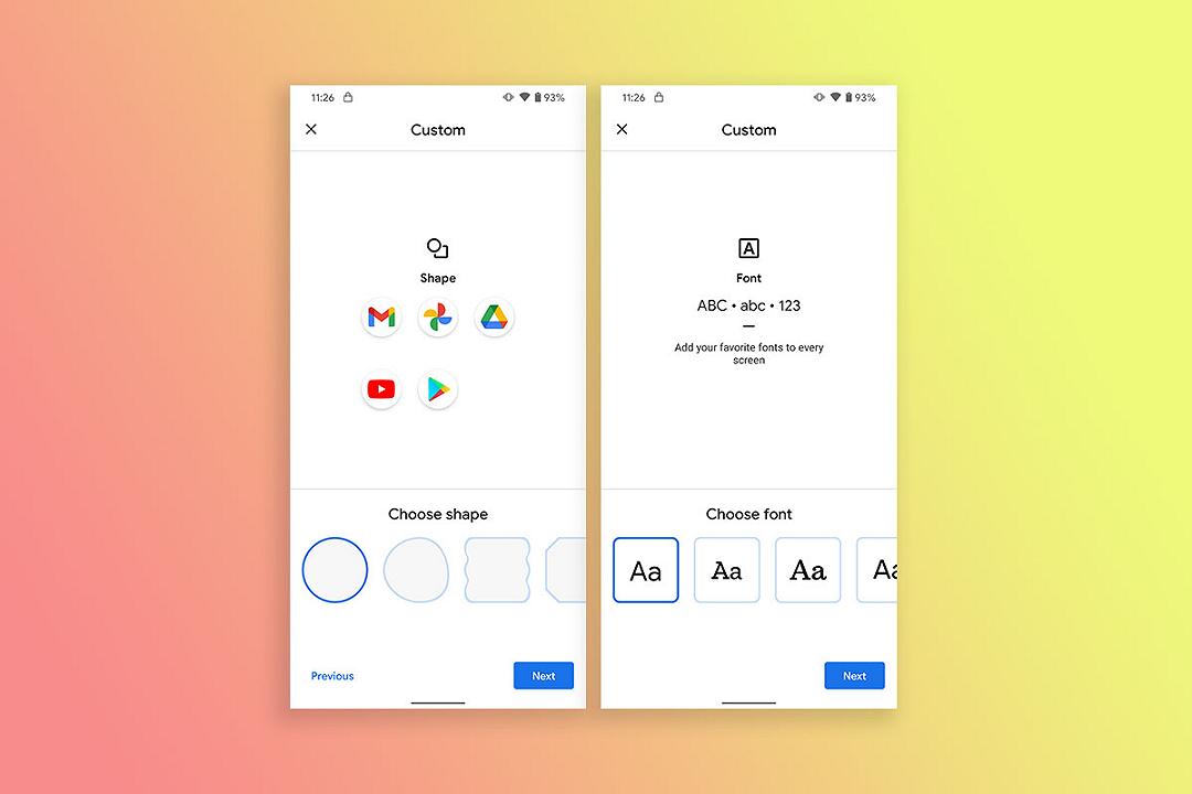 Android 12: addio alla personalizzazione di font, forma icone e colori