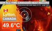 Caldo record in Canada: sfiorati i 50 gradi